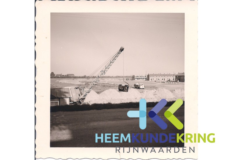 Lobith 1974 Bouw tunnel Transeedijk -Komstraat